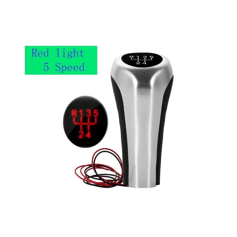BMW LED Illuminated Manual Gear Shift Knob – 5 & 6 Speed Backlit Shifter Upgrade