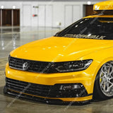Gloss Black Front Headlight Eyelid Eyebrow Covers for Passat B8 / B8.5 TDI TSI R-Line 2016–2023 – ABS Trim Spoiler Kit