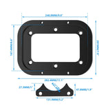 CNC 6061-T6 Aluminum Battery Relocation Tray & Hold Down – Universal 34/78 Size (Anodized Black)