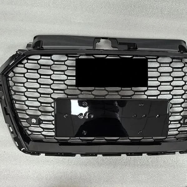 RS-Style Honeycomb Front Bumper Grille for Audi A3 / S3 8V 2017-2019 | Racing Mesh Hood Grill Upgrade
