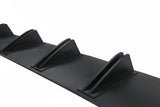 Universal Shark Fin Rear Bumper Diffuser Splitter – Matte Black / Carbon Fiber Look (81.5cm)