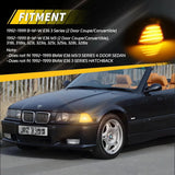 BMW E36 Coupe LED Front Corner Turn Signal Lights – Sequential Amber / White DRL (1992–1999, Pair)