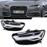 Audi A6 C7 LED Headlights – DRL, Projector High/Low Beam & Dynamic Turn Signals (2012–2018)