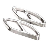 Mercedes-Benz C-Class W205, E-Class W212/W213 & GLC X253 Gloss Black Exhaust Tip Covers – Stainless Steel Trim Set (2014–2017)