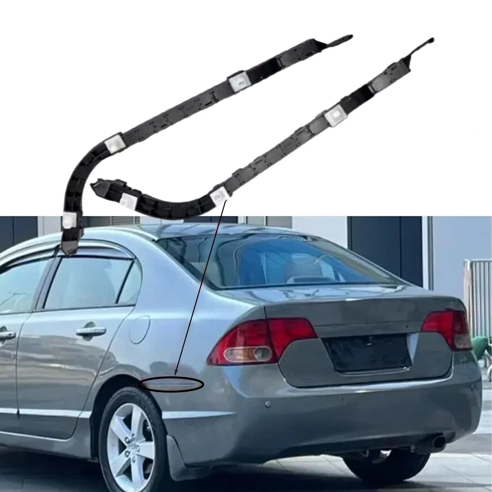 Honda Civic Sedan Bumper Retainer Brackets – Front & Rear Support Set (2006–2011, 4-Door)