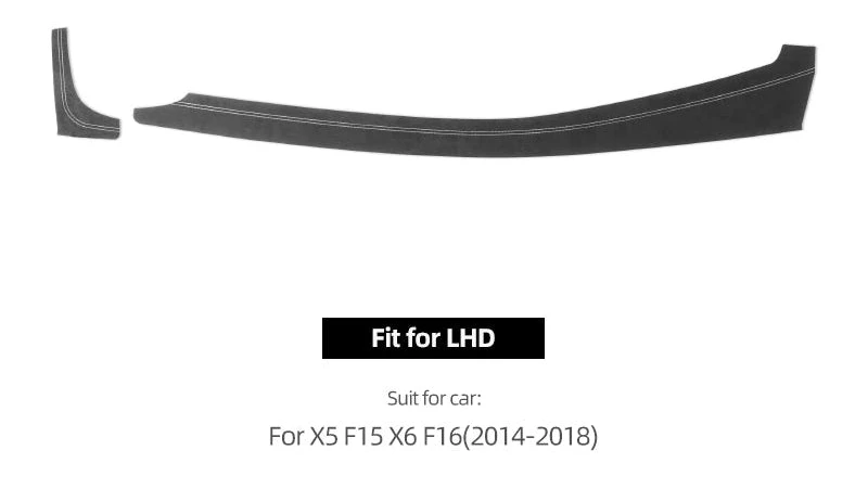 Suede-Style Dashboard Trim Panel Cover for BMW X5 F15 & X6 F16 (2014–2018)
