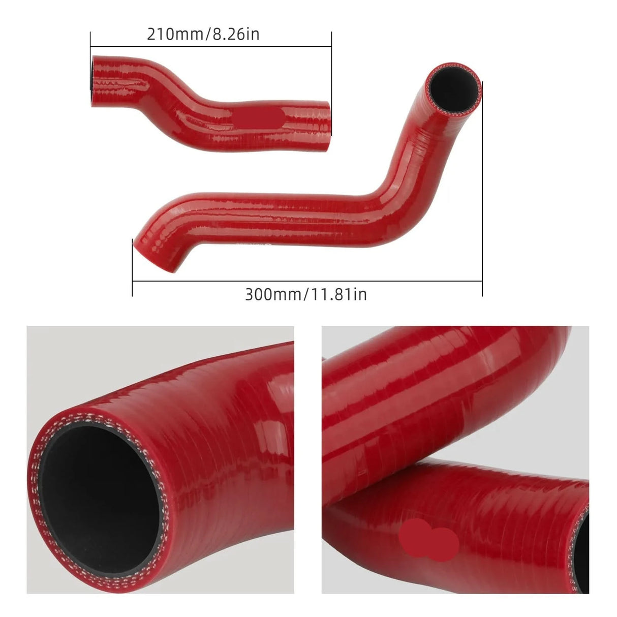 BMW E46 Silicone Radiator Coolant Hose Kit – Non-M M52TU / M54 / M56 (1999–2006)
