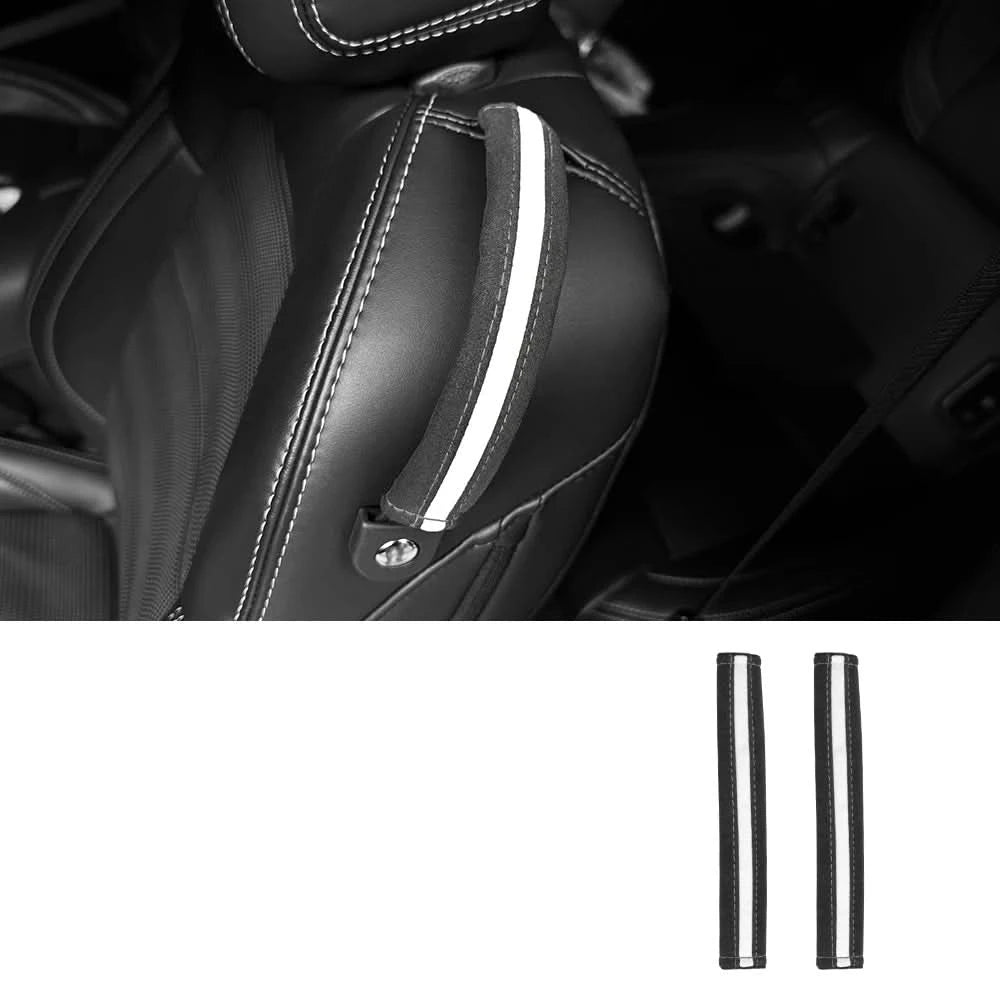 Suede Safety Belt Buckle Cover for Ford Mustang GT / EcoBoost / Dark Horse 2015–2025 – Interior Clip Protector