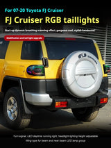 Toyota FJ Cruiser RGB LED Tail Light Assembly with Dynamic Turn Signal 2007 - 2020 (Pair)
