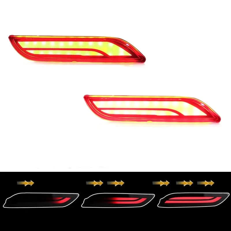 LED Rear Bumper Reflector Lights for Toyota Camry 2018–2024 | Tail, Brake, Rear Fog & Sequential Turn Signal (2PCS)