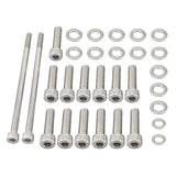 Chevy LS / LSX V8 Stainless Steel Oil Pan Bolt Kit for LS1 / LS2 / LS3 / LS6 / LS7 & Vortec 4.8L / 5.3L / 6.0L / 6.2L Truck Engines (Gen III / Gen IV)
