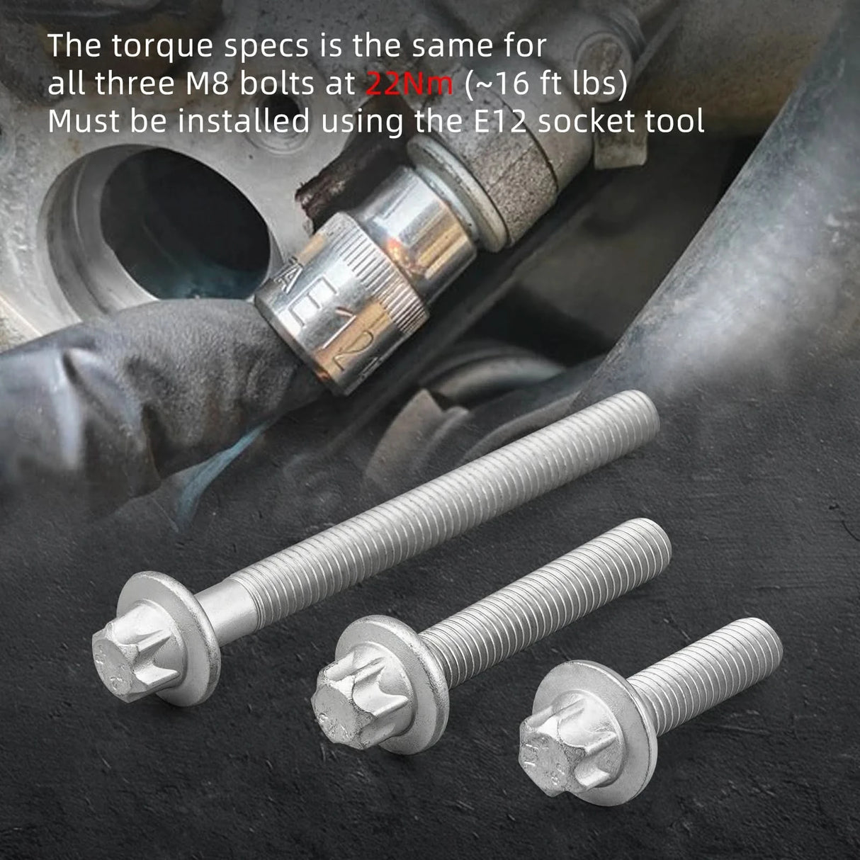 Oil Filter Housing Bolt Kit for BMW N52 N54 N55 S55 Engines