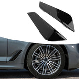 Front Side Air Duct Wing Trim Set for BMW 5 Series G30 G31 (2017–2023) – Gloss Black