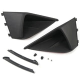 Front Hood Intake Vent Louvers & Fog Light Winglet Cover Trim for Ford Mustang 2018–2022 | Aggressive Front-End Styling Upgrade
