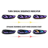 Mitsubishi Lancer RGB LED Tail Lights – Rear Brake, Fog & Running Light Assembly (2008–2018)