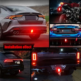F1-Style LED Rear Brake Light – 12V Strobe & Running Light Warning Lamp (Universal Fit)