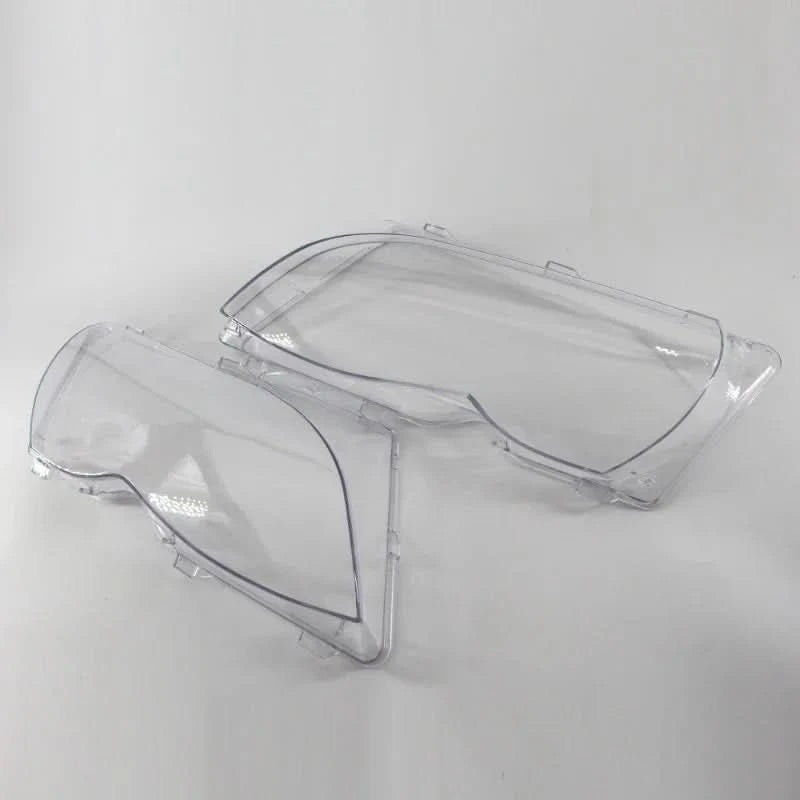 BMW E46 Sedan Headlight Lens Covers (2002–2005) – Clear Replacement PC Lenses