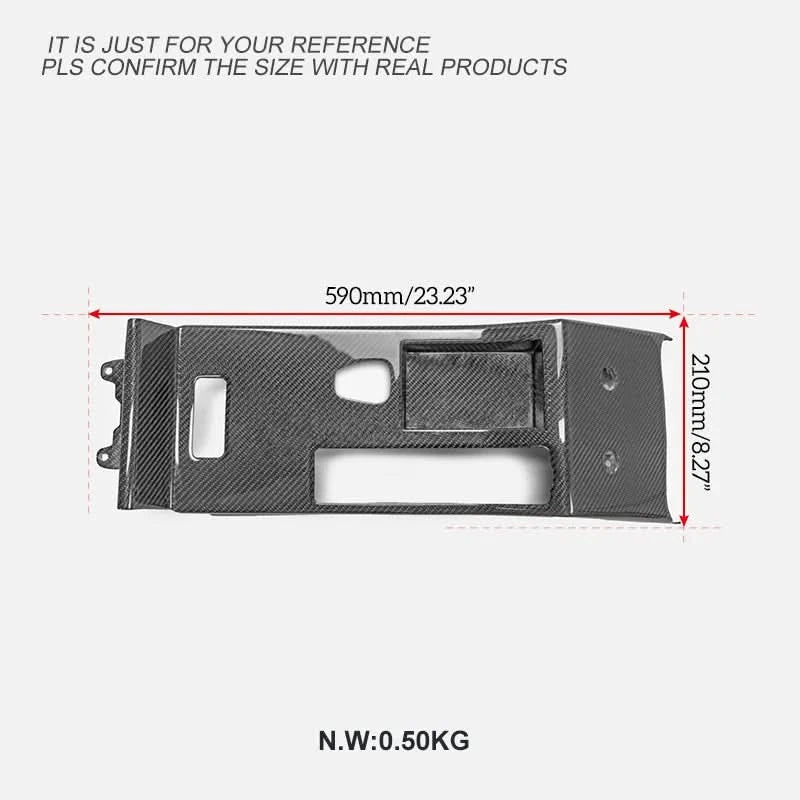 CSL-Style Carbon Fiber Center Console for BMW E46 (LHD Only)