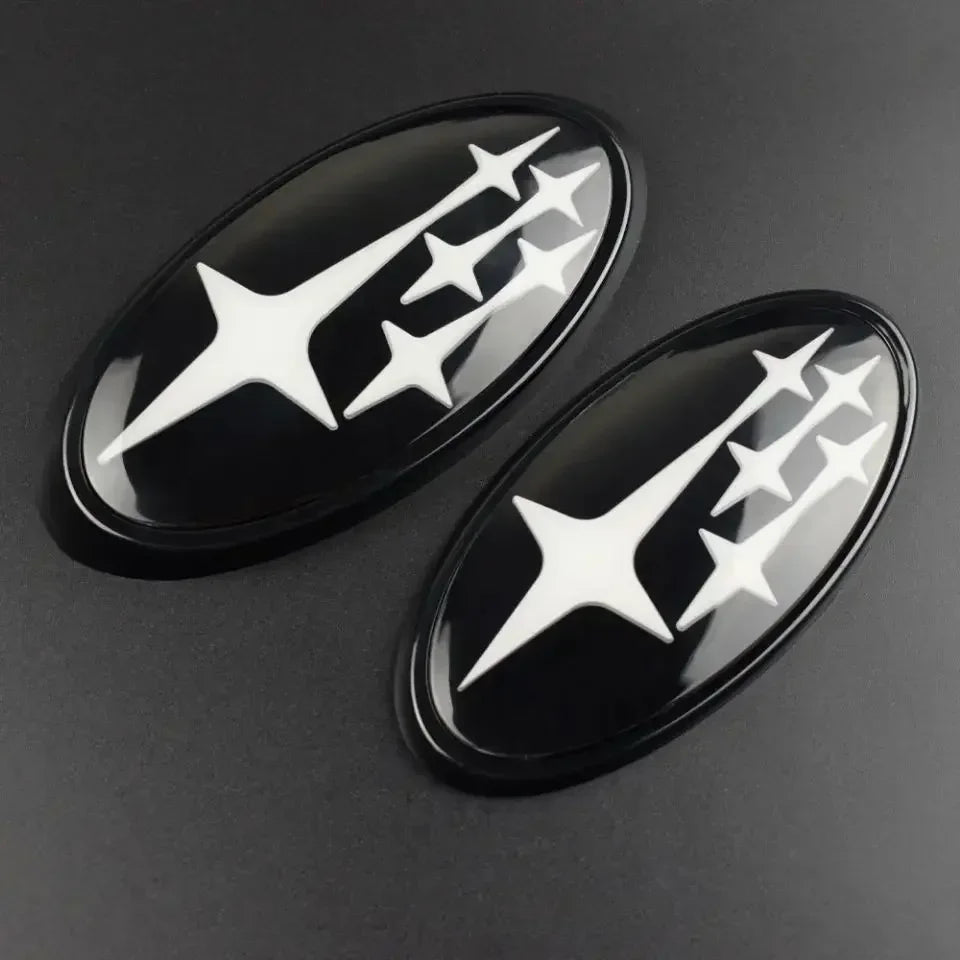 Acrylic Front Hood & Rear Trunk Emblem for Subaru – Logo Badge Sticker for Impreza, BRZ, WRX/STI, Legacy, Outback, Ascent & XV