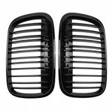 BMW X1 F48/F49 M-Style Front Kidney Grilles – Gloss Black Double-Line Upgrade (2016–2020)