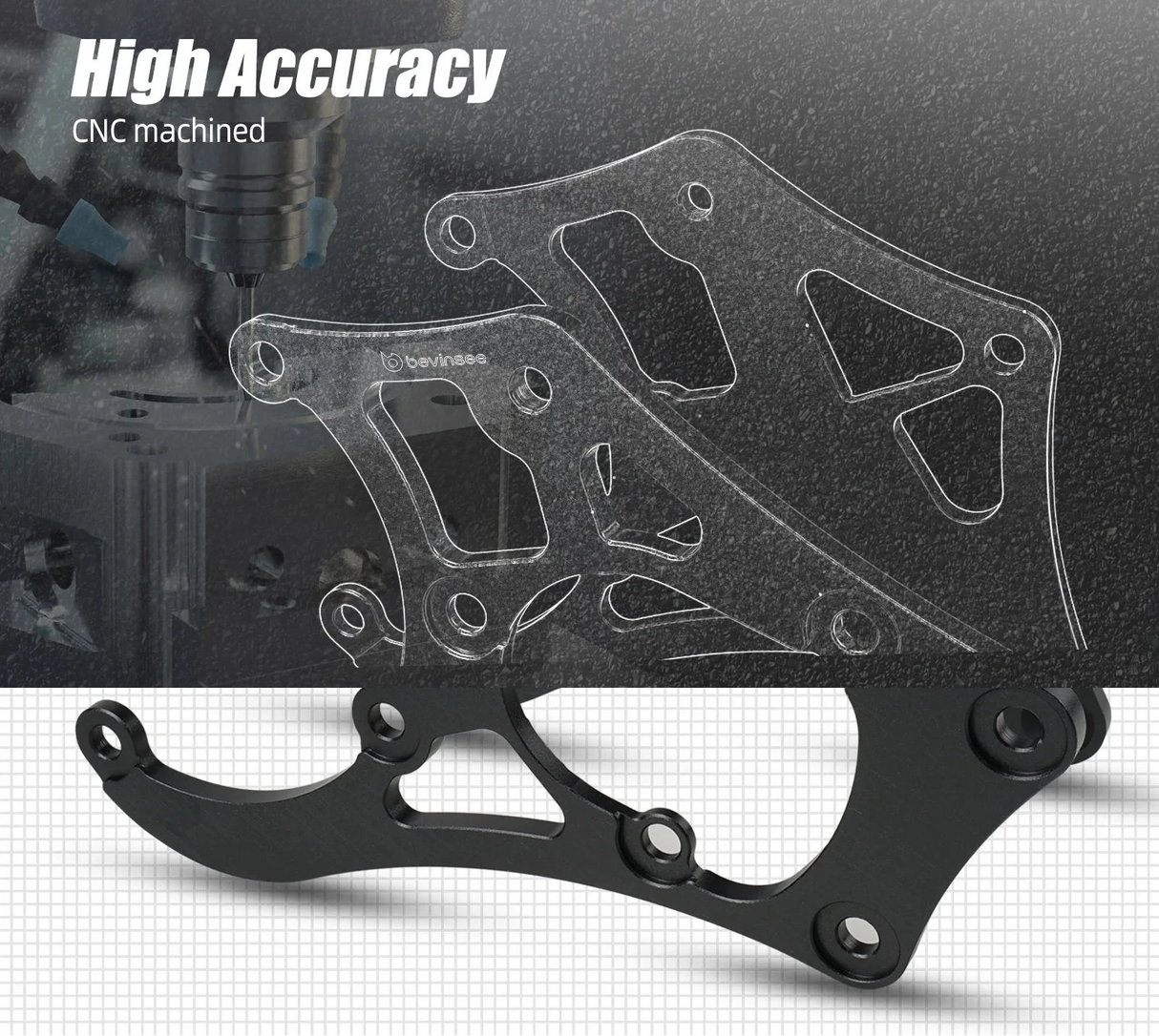 Billet A/C Compressor Bracket Kit for LS Truck & SUV Engines – 508 / 709 Style