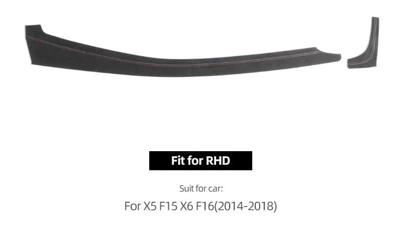 Suede-Style Dashboard Trim Panel Cover for BMW X5 F15 & X6 F16 (2014–2018)