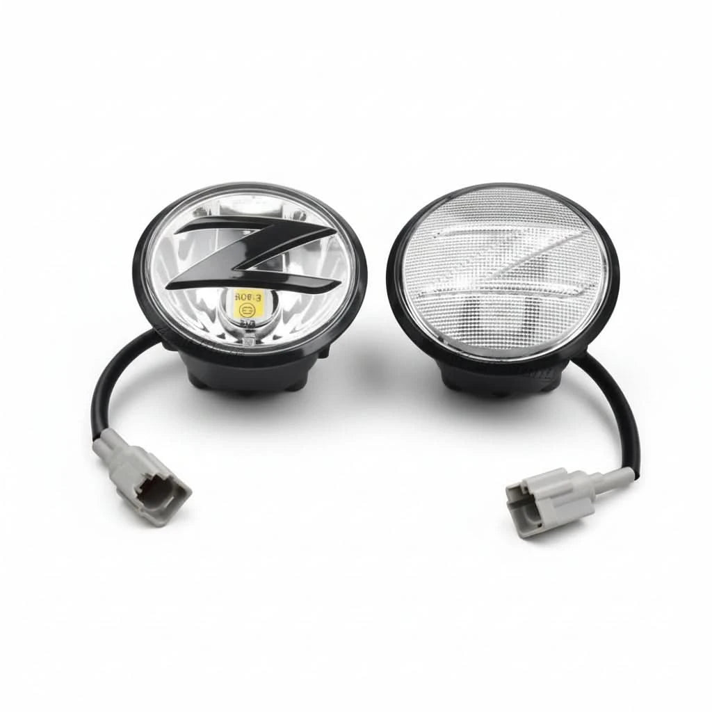 LED Dynamic Z-Logo Side Marker Lights — Sequential Turn Signals for Nissan 370Z (2009–2020)