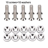 Universal Aluminum Fender Washer & Bolt Kit – M6 Concave Fasteners (20-Piece Set)