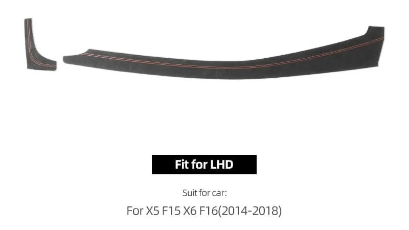 Suede-Style Dashboard Trim Panel Cover for BMW X5 F15 & X6 F16 (2014–2018)