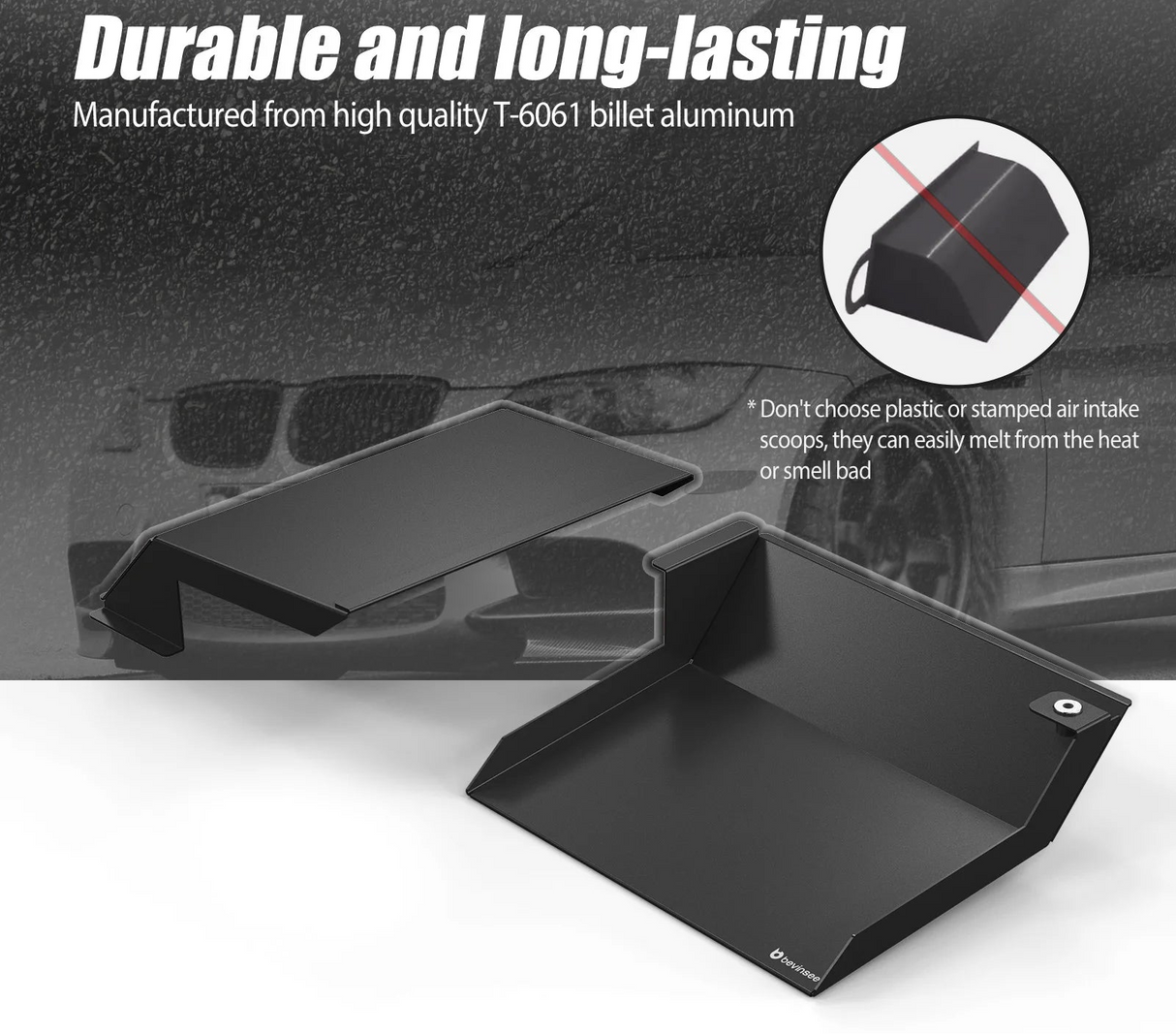 Aluminum Air Intake Scoops – BMW E92 3 Series (323i / 325i / 328i / 330i / 335i / 335d, 2010–2013)