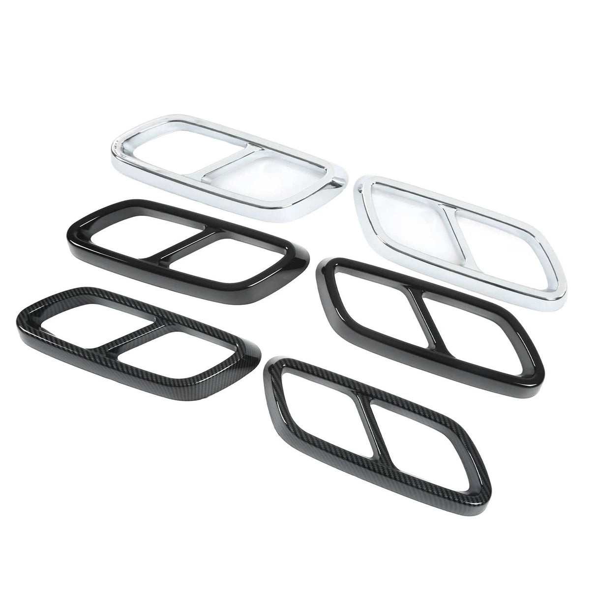 Rear Exhaust Muffler Cover Trim Set For Mercedes‑Benz C‑Class W206 (2021+)