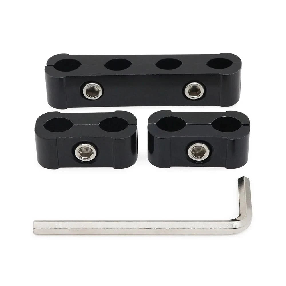 Aluminum Spark Plug Wire Separator Clamp Kit (8mm–10mm) – Engine Bay Dress-Up Set
