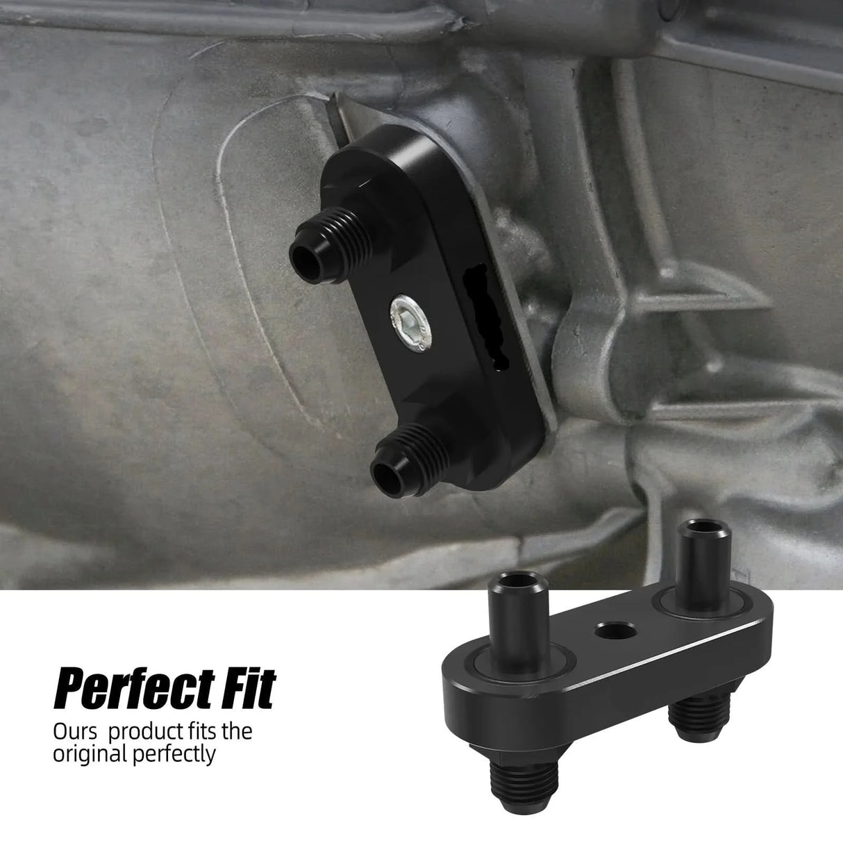 6AN Transmission Oil Cooler Line Manifold Adapter – 6L80E / 6L90E / 8L90E Automatic Transmissions