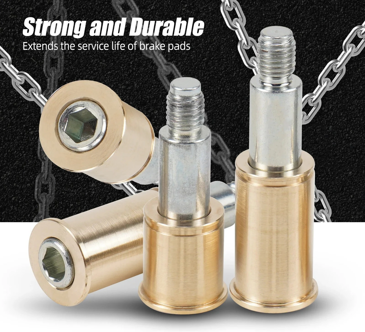 Solid Brass Front Brake Caliper Guide Bushing Kit – BMW E9X / E60 / E82 / E89