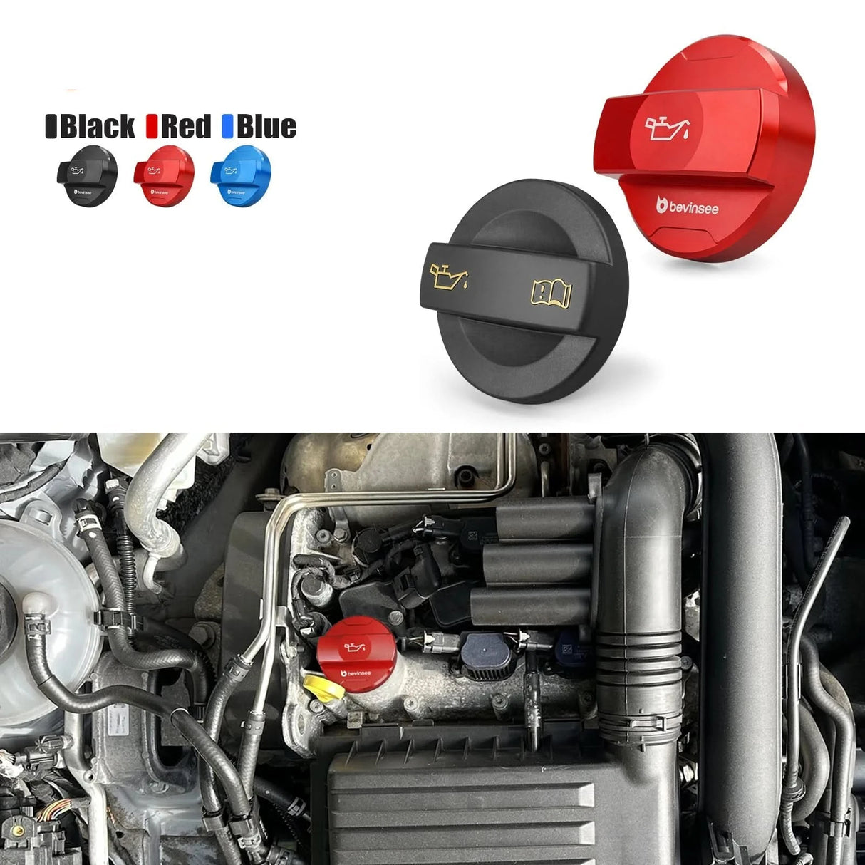 Billet Aluminum Engine Oil Filler Cap – EA211 1.0T / 1.2T / 1.4T Engines