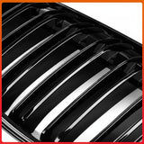 BMW X1 F48/F49 M-Style Front Kidney Grilles – Gloss Black Double-Line Upgrade (2016–2020)