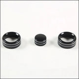 Corvette C6 Aluminum Climate Control Knob Rings – Interior Trim Upgrade (2007–2013, 3-Piece Set)
