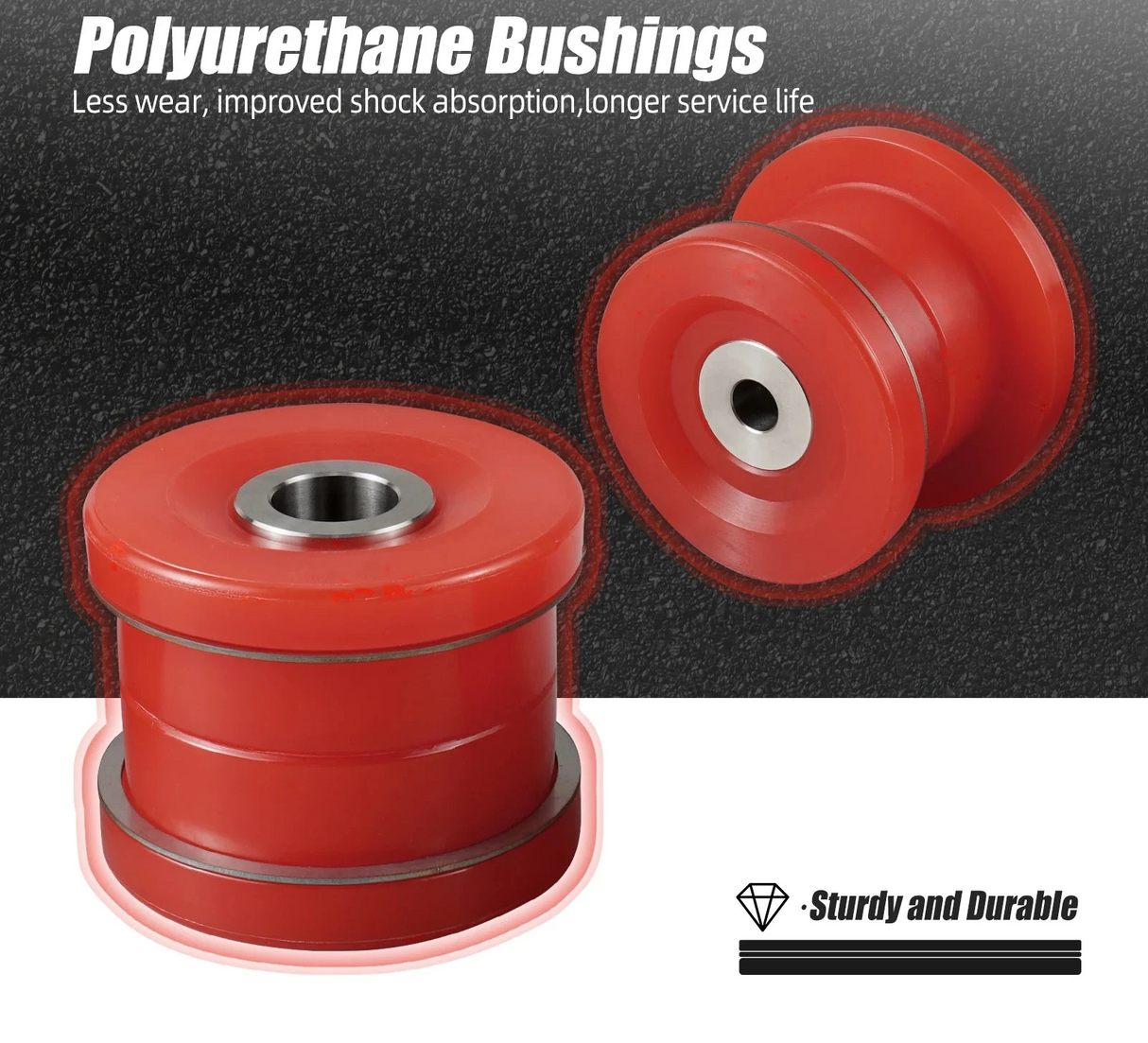 80A Polyurethane Rear Subframe Bushing Kit for BMW E46 (1999-2005) & X3 E83 (2004-2010) Performance Suspension Upgrade