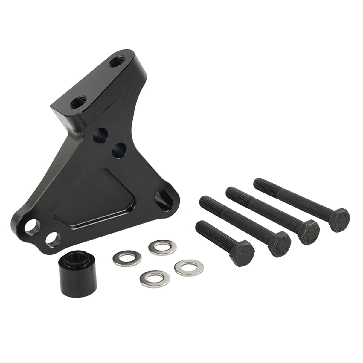 Honda Civic Si / CR-V / K-Swap K20 K24 Black Billet Aluminum K-Series Engine Block Bracket Passenger Side 2002 - 2006