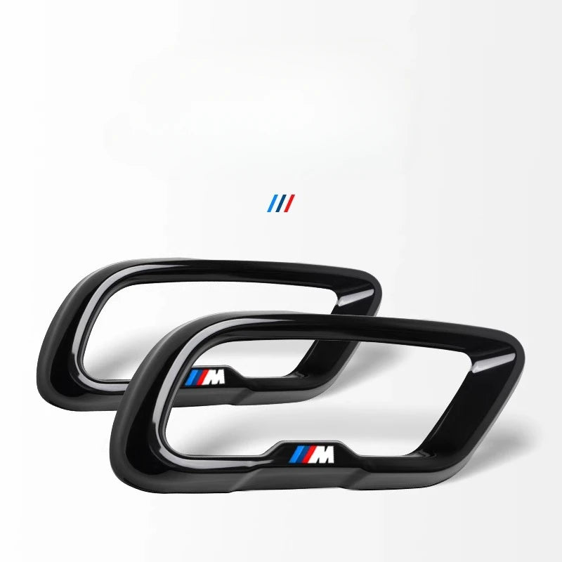 BMW X7 Black Knight Style Exhaust Tip Tail Throat Decorative Cover (Single Hole / Outer Frame)