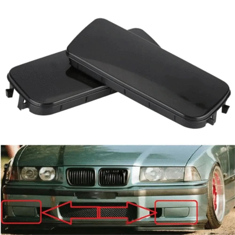 Front Fog Light Hole Cover Caps – Left & Right Pair for BMW E36 3-Series (1990–1998)