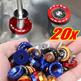 Universal Aluminum Fender Washer & Bolt Kit – M6 Concave Fasteners (20-Piece Set)