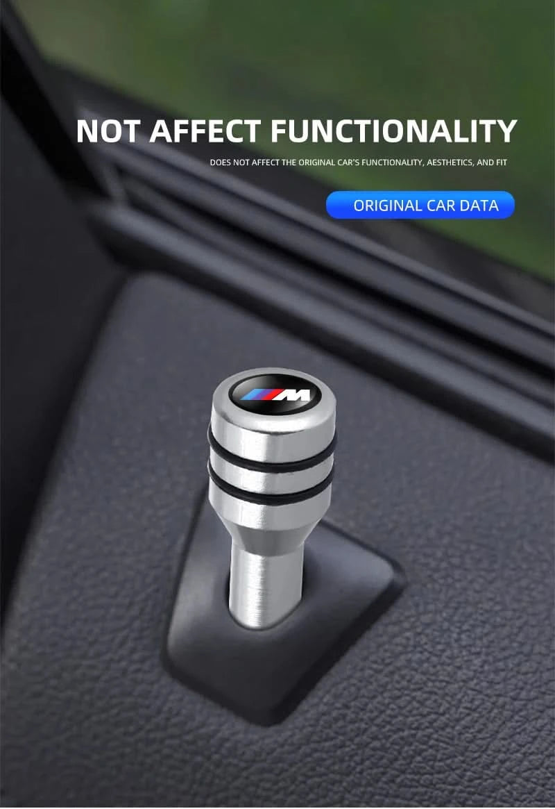 Billet Aluminum Door Lock Pins – Universal Fit for BMW Models – Interior Styling Upgrade