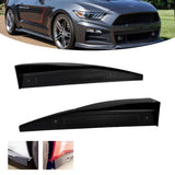 Side Skirt Extension Splitters for Ford Mustang 2015–2025 – Aggressive Rocker Diffuser Winglet Set (2-Piece ABS)