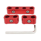 Aluminum Spark Plug Wire Separator Clamp Kit (8mm–10mm) – Engine Bay Dress-Up Set