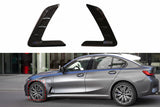 Side Fender Air Vent Trim Covers for BMW 3 Series G20 G28 (2021–2023) – Gloss Black / Carbon Look