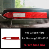 Carbon Fiber Interior Trim Sticker Set – Ford Mustang 2015–2021 Dashboard & Console Accents
