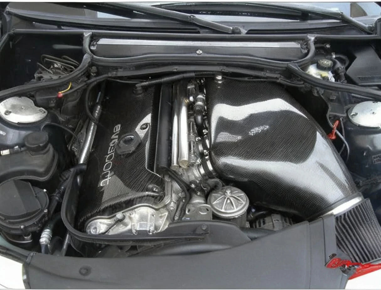 BMW E46 M3 Carbon Fiber Cool Air Intake Box & Vent Duct (2000–2006)