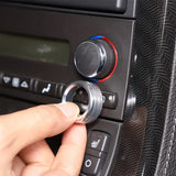 Corvette C6 Aluminum Climate Control Knob Rings – Interior Trim Upgrade (2007–2013, 3-Piece Set)