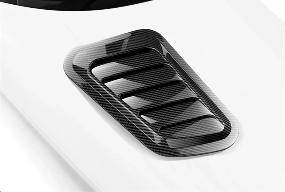 Universal Hood Vents – Carbon Fiber / Gloss Black Exterior Styling Upgrade